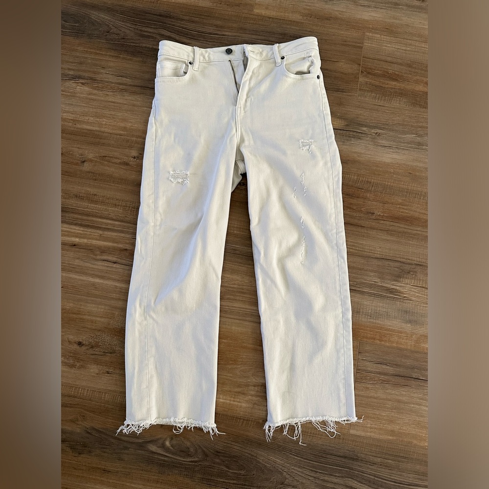 Carly Jean Los Angeles Sea Salt high rise Chrissy jeans CJLA size 3